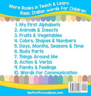My First Italian Alphabets Picture Book With English Translations: Bilingual Early Learning & Easy Teaching Italian Books For Ki-new
