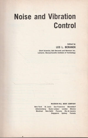 Noise And Vibration Control,,Used