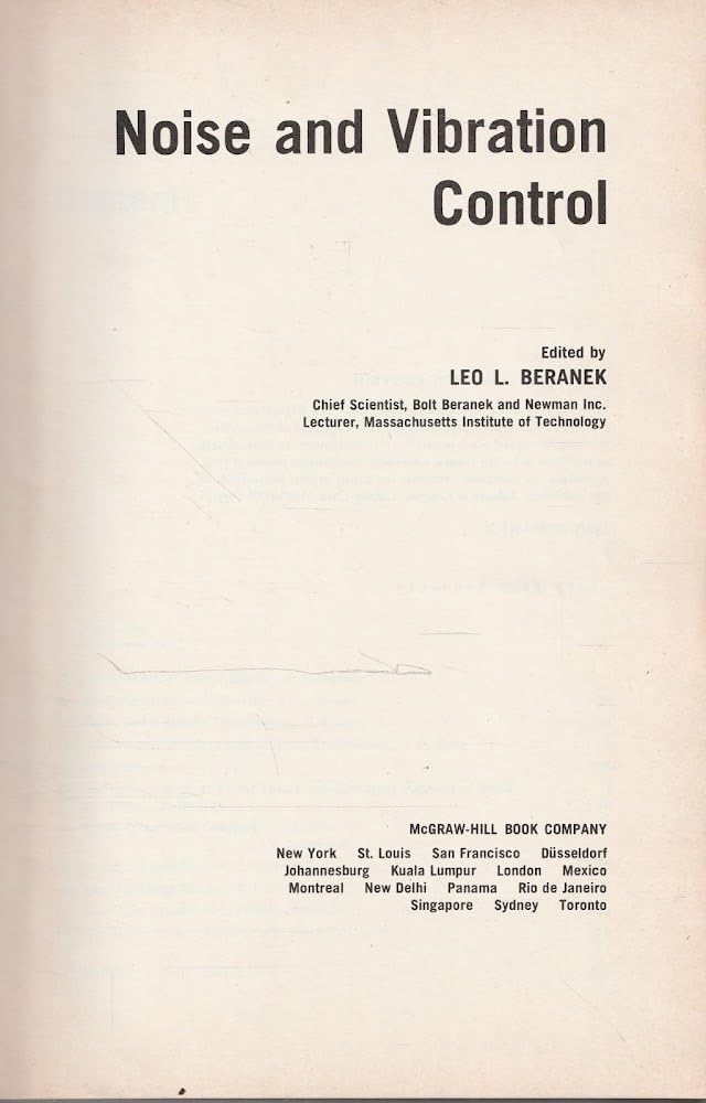 Noise And Vibration Control,,Used