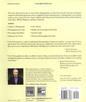 Color Photography: A Working Manual-used
