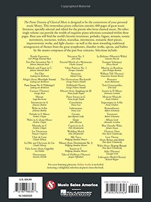 The Piano Treasury Of Classical Music Book/Online Audio,New