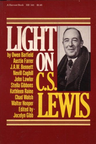 Light on C. S. Lewis (Harvest Book; Hb 341),Used