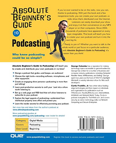 Absolute Beginner's Guide to Podcasting,Used