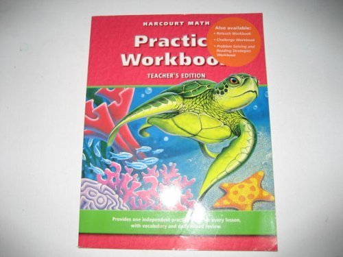 Harcourt Math Practice Workbook (Teacher's Edition),Used