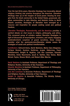 Liberation Theologies, Postmodernity and the Americas (Creating the North American Landscape (Paperback)),Used