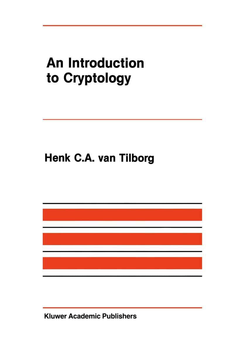 An Introduction to Cryptology (The Springer International Series in Engineering and Computer Science, 52),Used