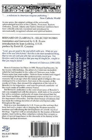 Bernard of Clairvaux: Selected Works (The Classics of Western Spirituality),New