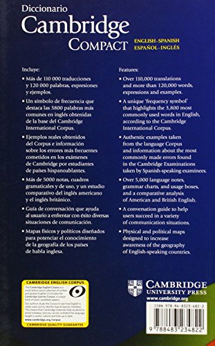 Diccionario Bilingue Cambridge Spanishenglish Paperback Compact Edition