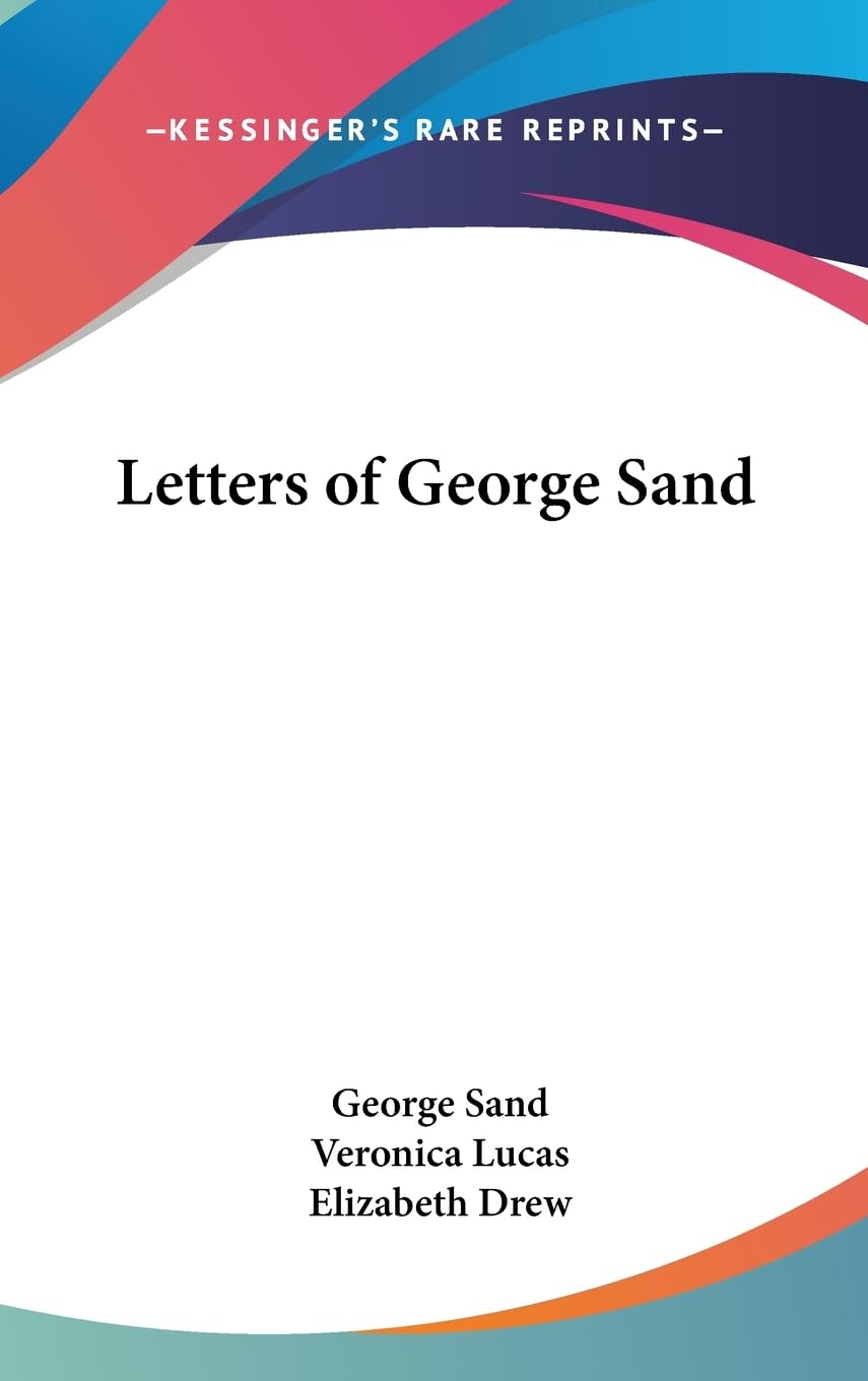 Letters Of George Sand,New