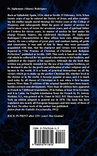 The Practice of Christian and Religious Perfection Vol I,Used