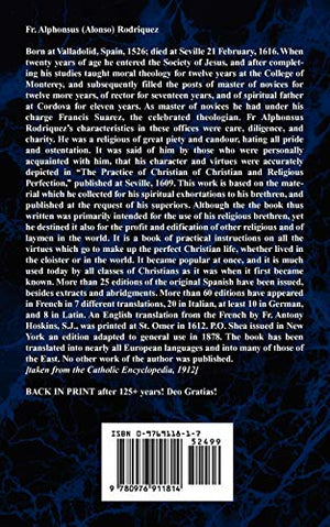 The Practice Of Christian And Religious Perfection Vol I-new