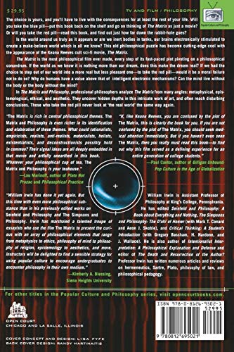 The Matrix and Philosophy: Welcome to the Desert of the Real (Popular Culture and Philosophy, 3),New