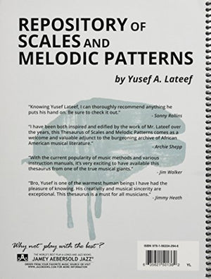 Repository of Scales and Melodic Patterns: Spiralbound Book,Used
