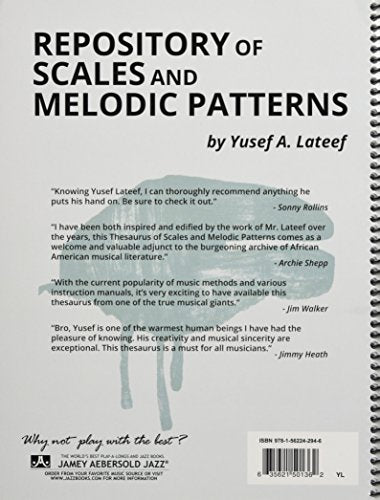 Repository of Scales and Melodic Patterns: Spiralbound Book,Used