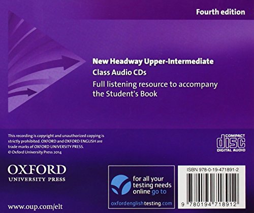 New Headway 4th Edition UpperIntermediate. CD Class,Used
