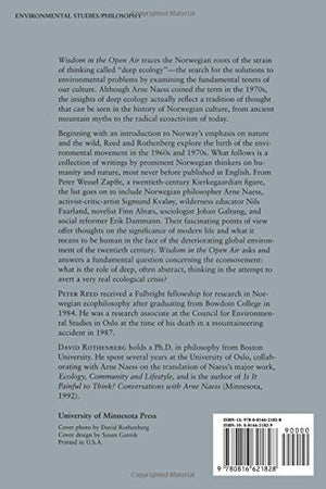 Wisdom In The Open Air: The Norwegian Roots of Deep Ecology (Labor Relations Report; 22),Used