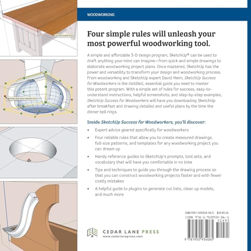 SketchUp Success for Woodworkers: Four Simple Rules to Create 3D Drawings Quickly and Accurately,Used