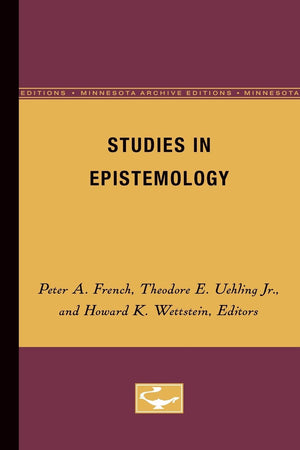Studies In Epistemology (Volume 5) (Midwest Studies In Philosophy),Used