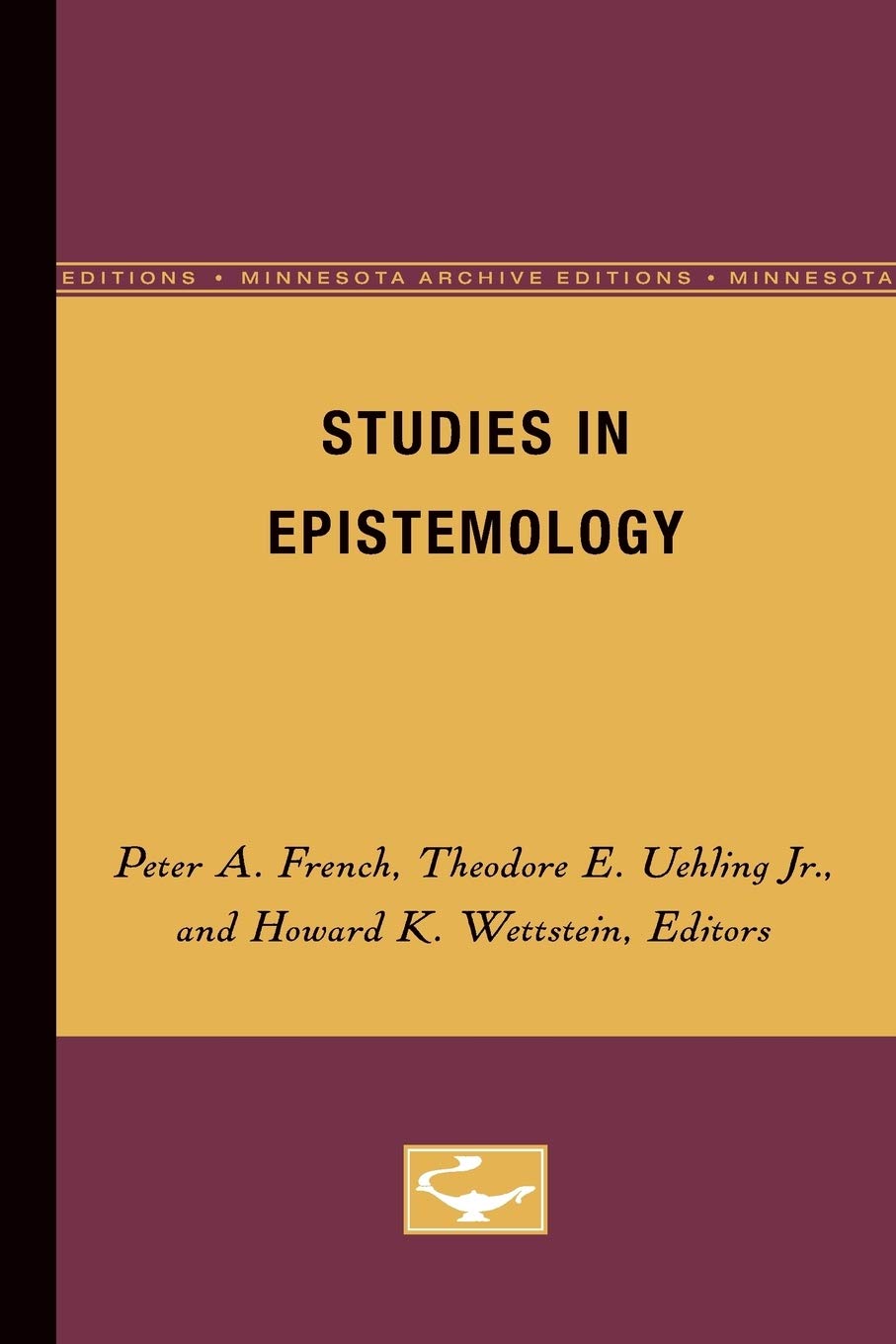 Studies In Epistemology (Volume 5) (Midwest Studies In Philosophy),Used