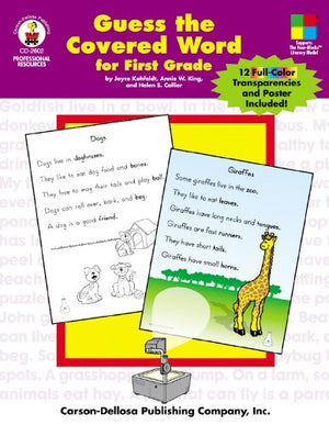 Guess the Covered Word for First Grade,New