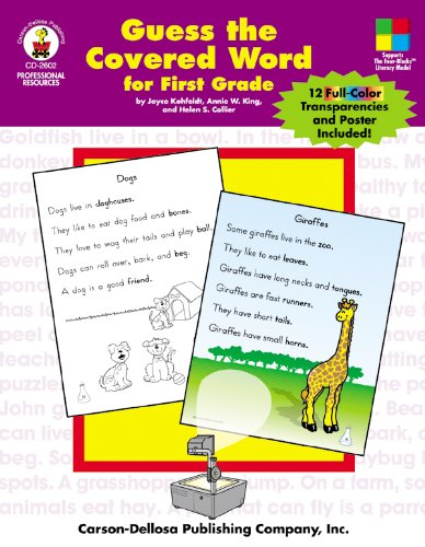 Guess the Covered Word for First Grade,Used