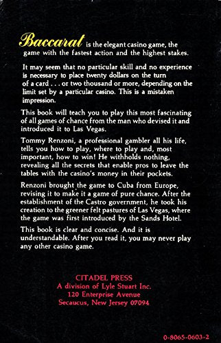 Baccarat: Everything You Want to Know About Playing and Winning,Used