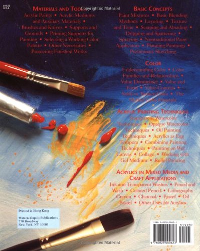 The Acrylics Book: Materials And Techniques For Today'S Artist,Used