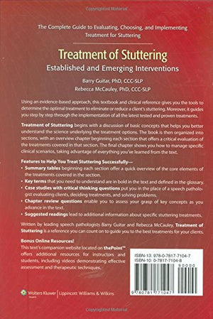 Treatment Of Stuttering: Established And Emerging Interventions,Used