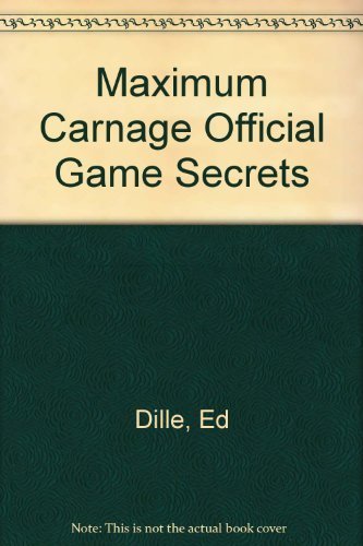 Maximum Carnage Official Game Secrets,Used