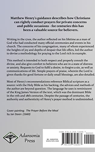 A Method for Prayer: With Scripture Expressions Concerning Confession, Sin, and Praying to Petition God (Hardcover),Used