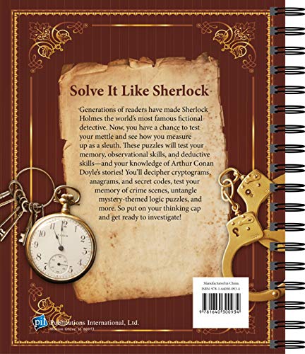 Brain Games  Sherlock Holmes Puzzles (#1): Over 100 Cerebral Challenges Inspired by the World's Greatest Detective! (Volume 1),New
