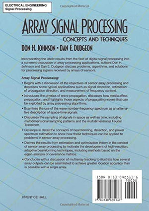 Array Signal Processing: Concepts And Techniques,New