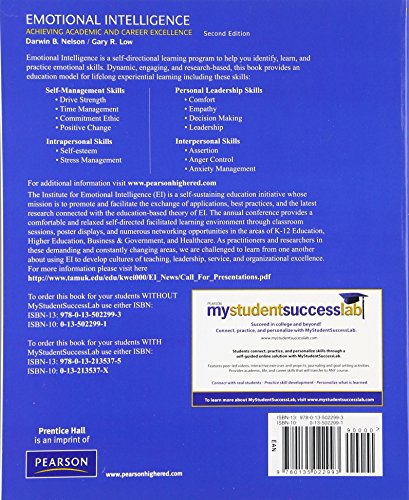 Emotional Intelligence: Achieving Academic and Career Excellence in College and in Life,Used