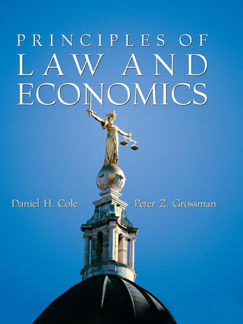Principles Of Law And Economics,Used