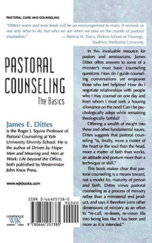Pastoral Counseling: The Basics,New
