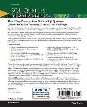 Sql Queries For Mere Mortals: A Handson Guide To Data Manipulation In Sql,New