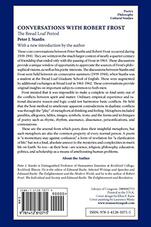 Conversations with Robert Frost: The Bread Loaf Period,Used