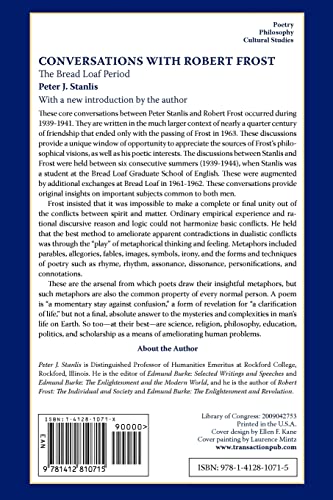 Conversations with Robert Frost: The Bread Loaf Period,Used