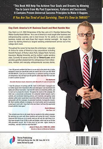Thrive: How to Take Control of Your Destiny and Move Beyond Surviving... Now!,Used