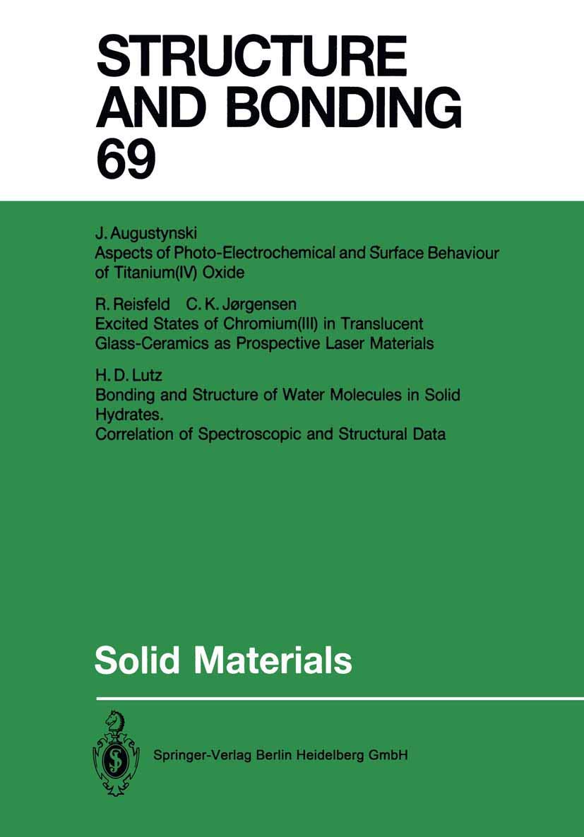 Solid Materials (Structure and Bonding),Used