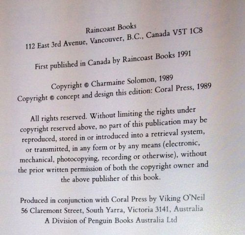 Charmaine Solomon's THAI Cookbook,Used