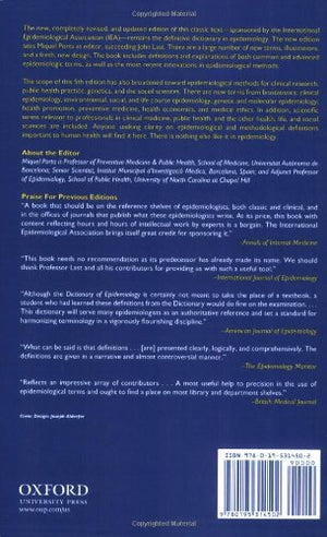 A Dictionary Of Epidemiology,Used