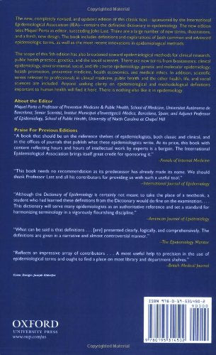 A Dictionary Of Epidemiology,Used