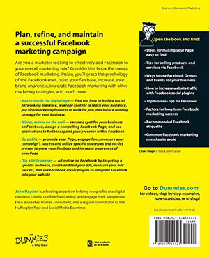 Facebook Marketing For Dummies, 5th Edition (For Dummies Series),Used