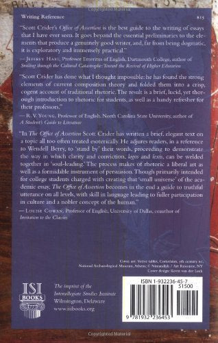 Office Of Assertion: An Art Of Rhetoric For Academic Essay,Used