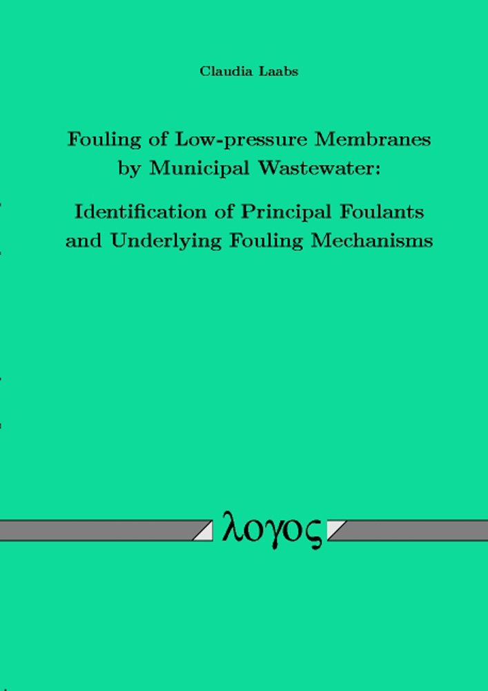 Fouling of lowpressure membranes by municipal wastewater: identification of principal foulants and underlying fouling mechanism,Used