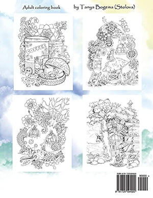 Nice Little Town: Adult Coloring Book (Stress Relieving Coloring Pages, Coloring Book for Relaxation),Used