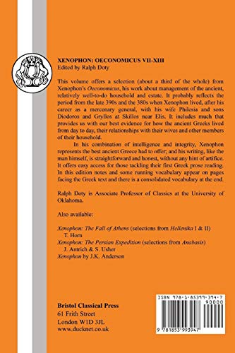 Xenophon: Oeconomicus (Greek Texts),Used