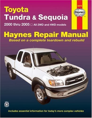 Toyota Tundra & Sequoia, 2000 THRU 2005 (Haynes Repair Manual),Used