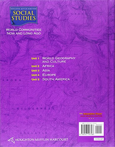 Houghton Mifflin Social Studies: Student Edition Level 3 2009,Used